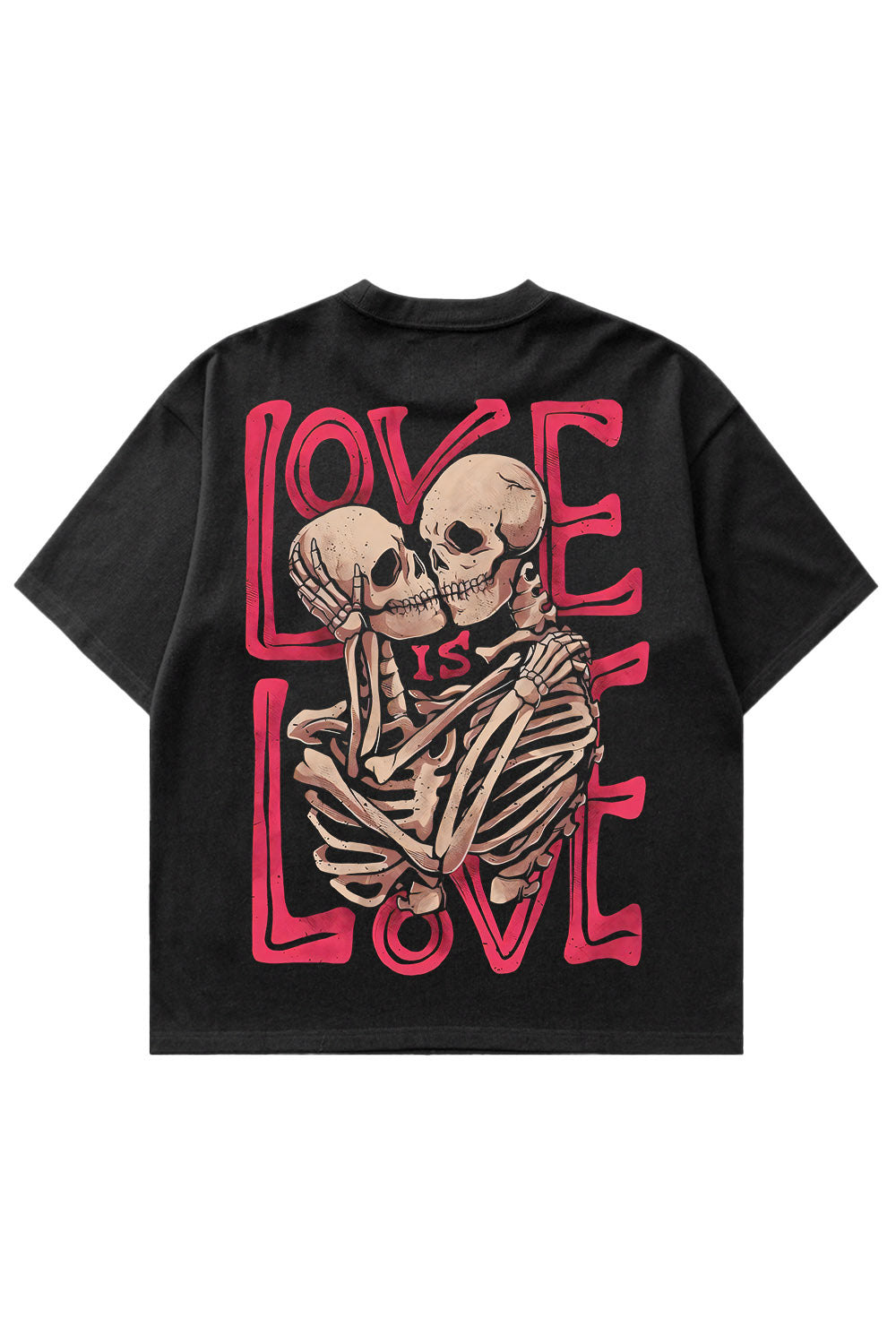 Black, Back Printed, Oversized, VALENTINE